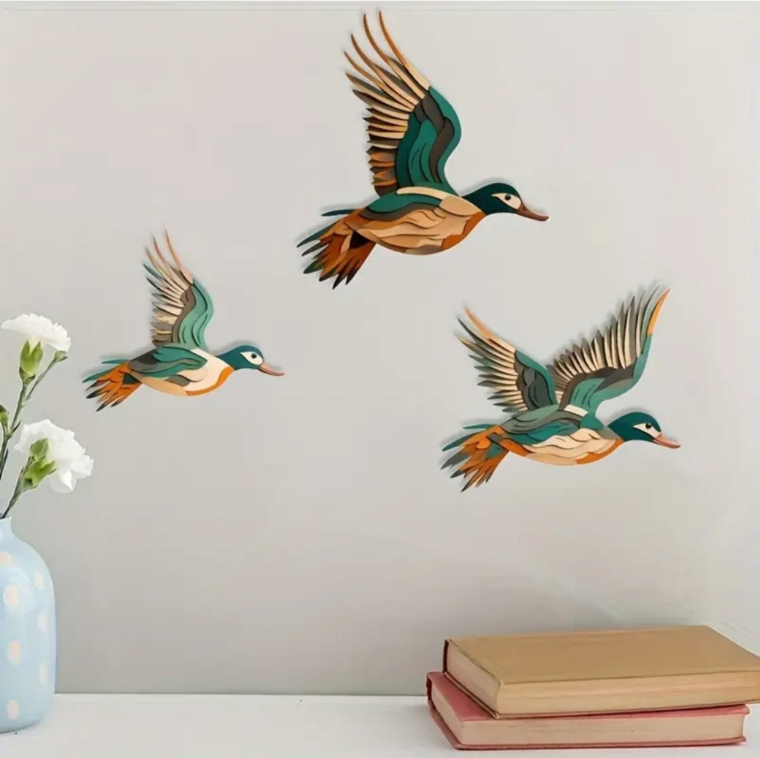 Decor - 60s inspired Flying Wall Ducks