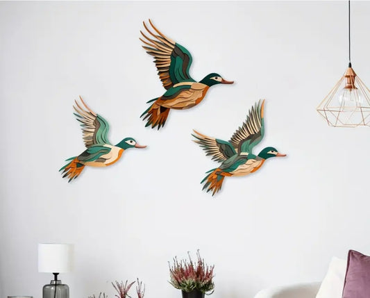 Decor - 60s inspired Flying Wall Ducks