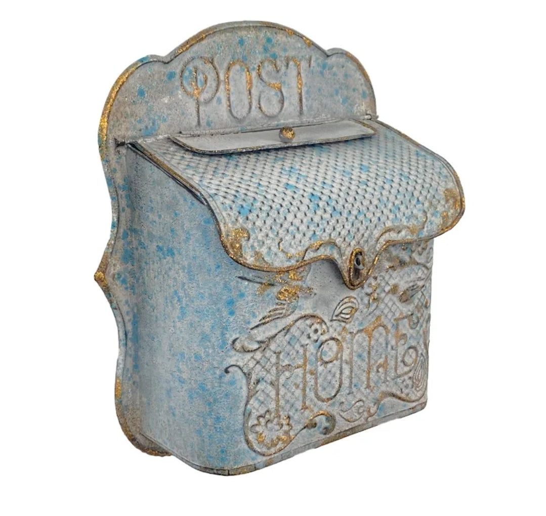 Vintage Look Bird Pattern Letter Box