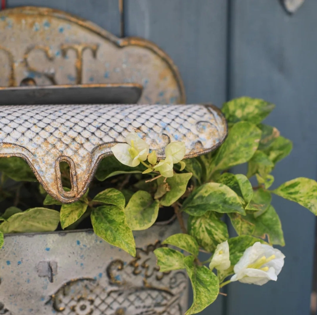 Vintage Look Bird Pattern Letter Box