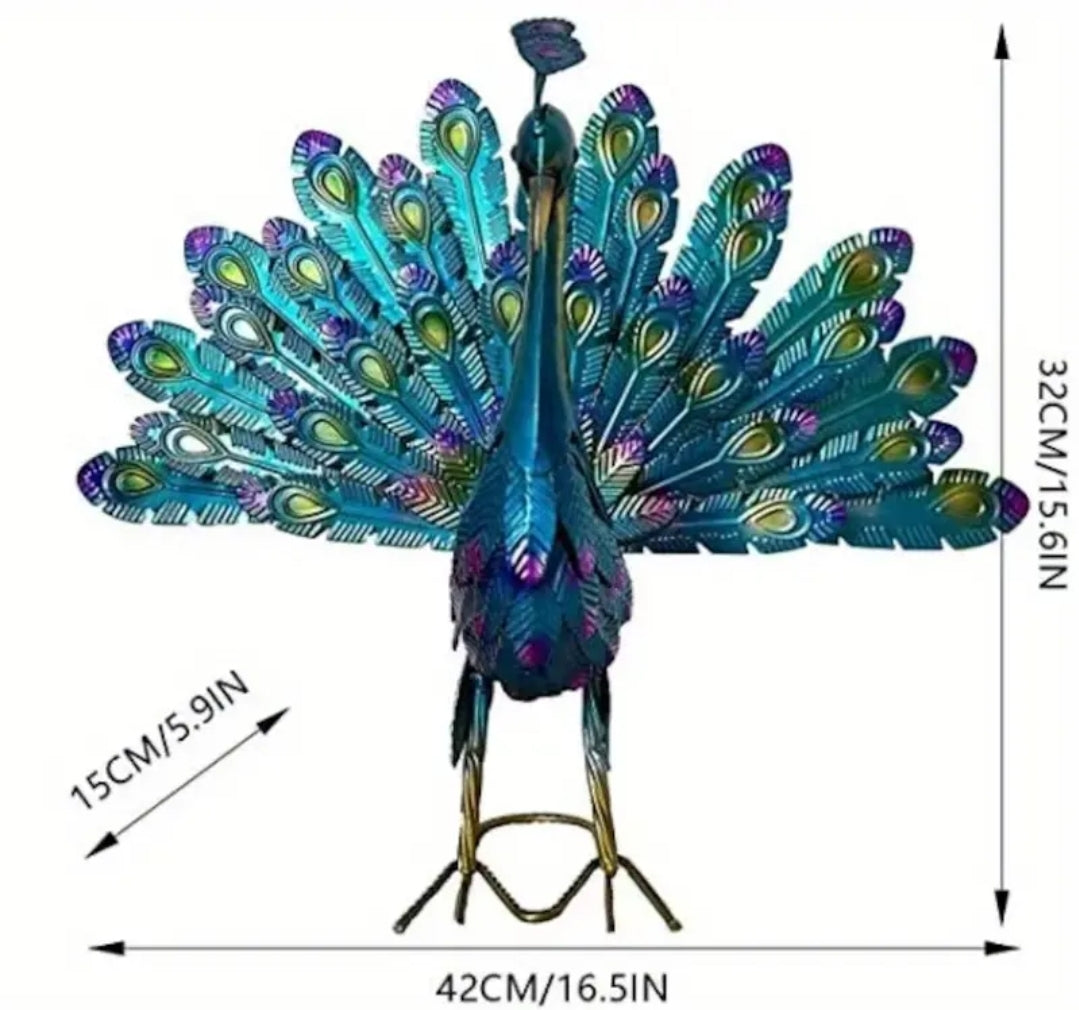 Metal Peacock Outdoor Decor