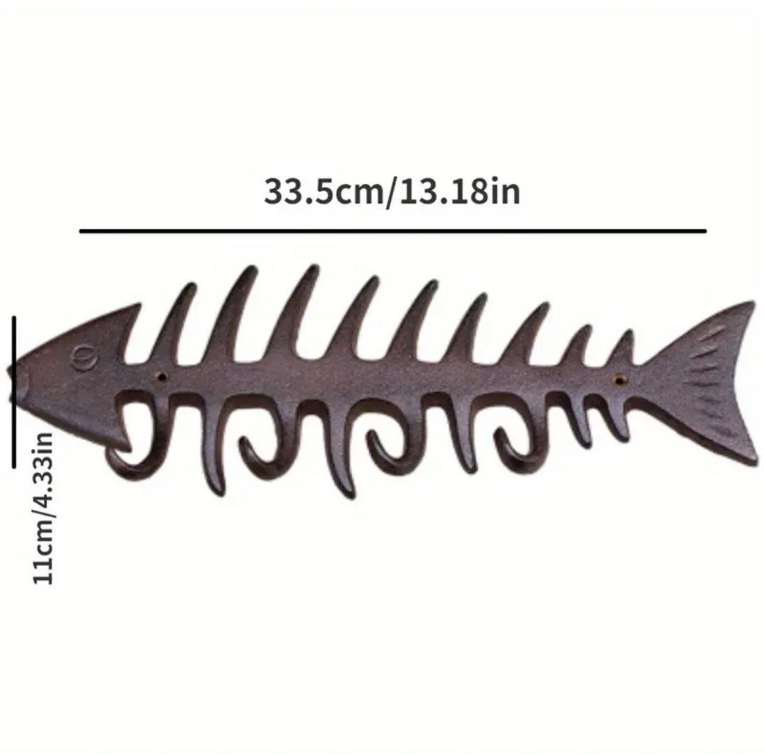 Cast Iron Fish Key Rack