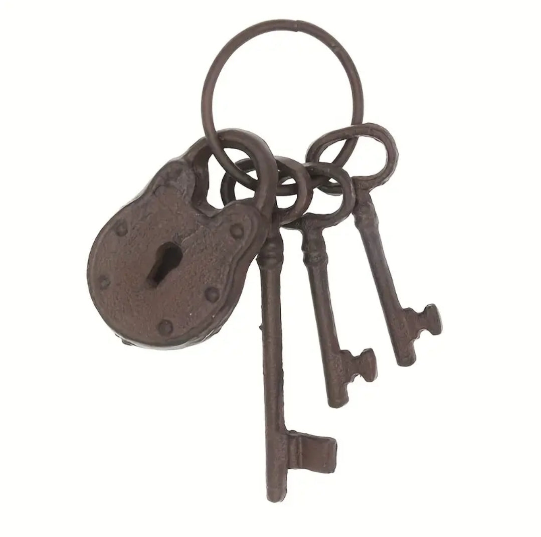 Cast Iron Keys and Lock Decor