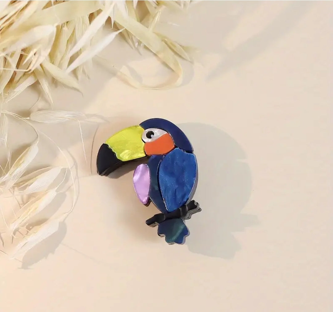 Brooch| Lapel Pin: Tucan Colourful Erstwilder Styled