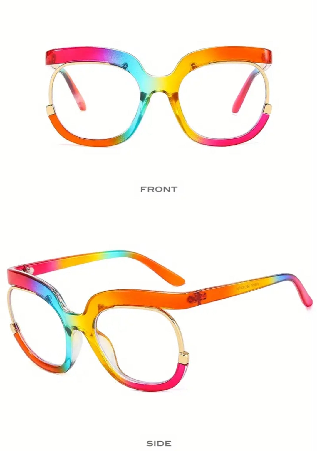 Glasses - Prop Statement glasses Rainbow