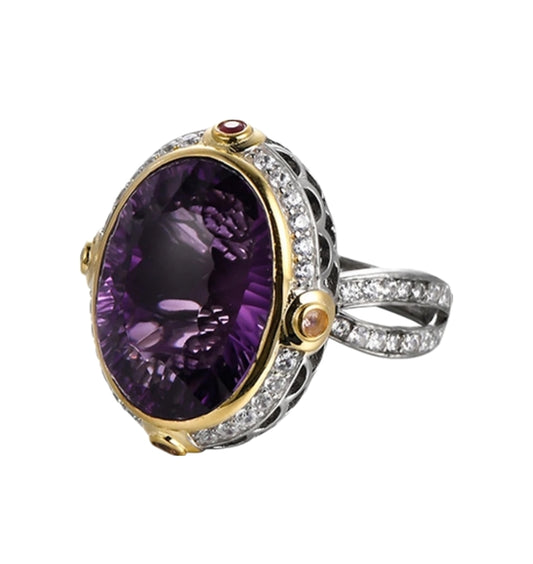 Amethyst Statement Ring