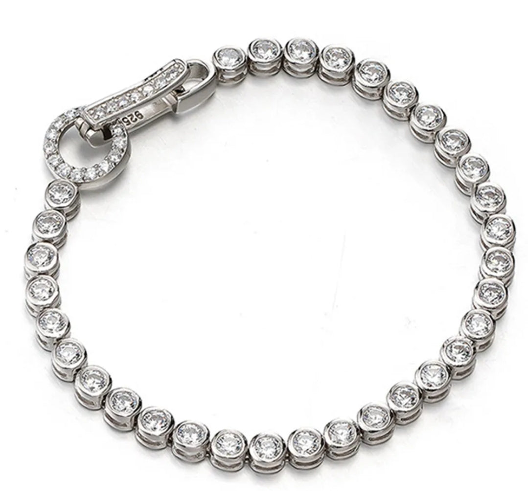 Moissanite 925 Sterling Silver Braclet