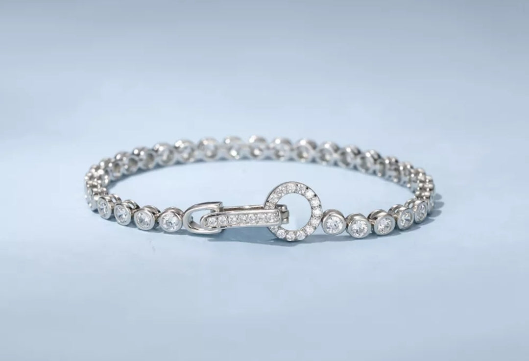 Moissanite 925 Sterling Silver Braclet