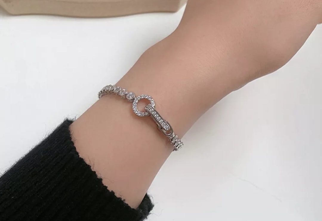 Moissanite 925 Sterling Silver Braclet