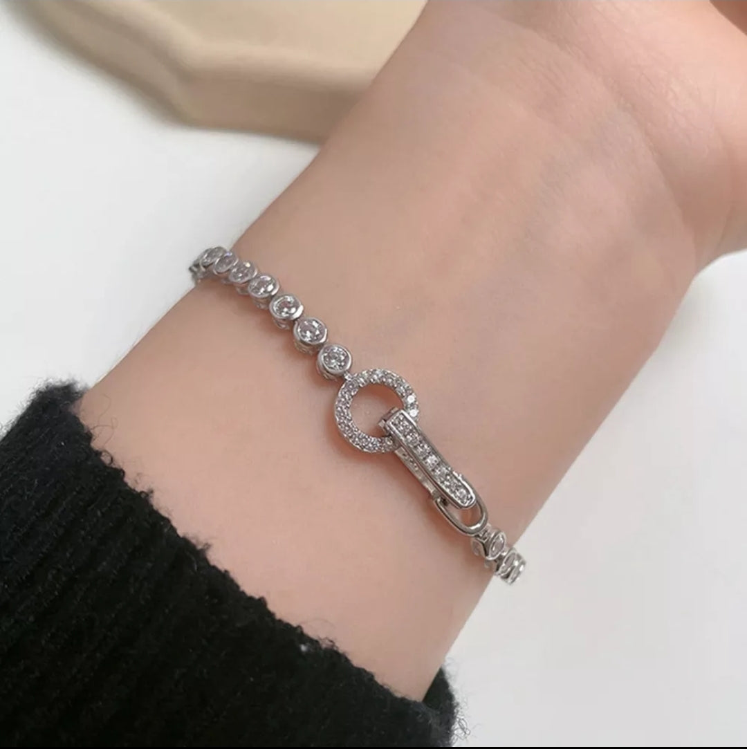 Moissanite 925 Sterling Silver Braclet