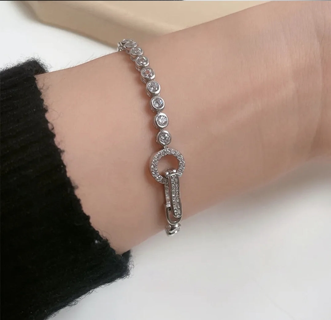 Moissanite 925 Sterling Silver Braclet