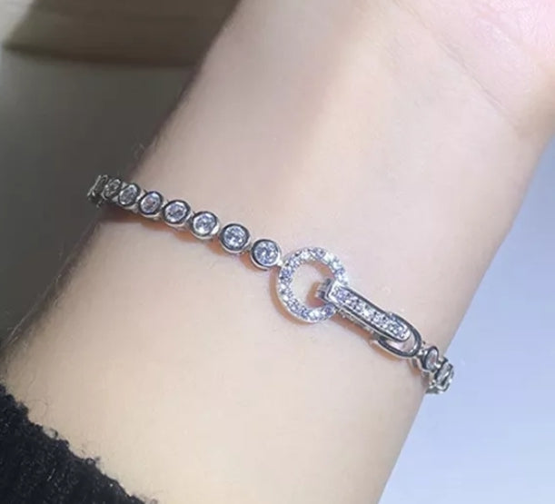 Moissanite 925 Sterling Silver Braclet