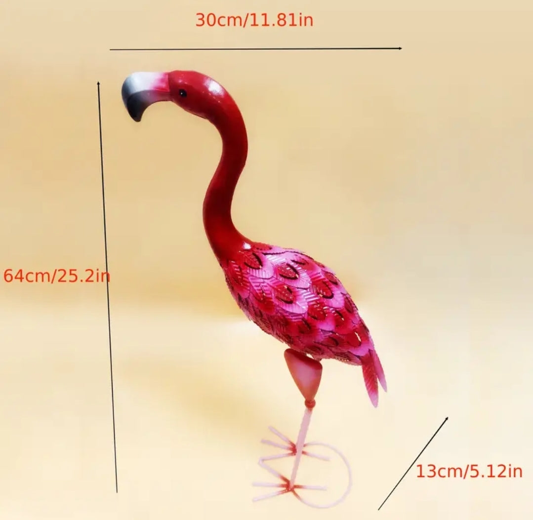 Flamingo Metal Garden Decor