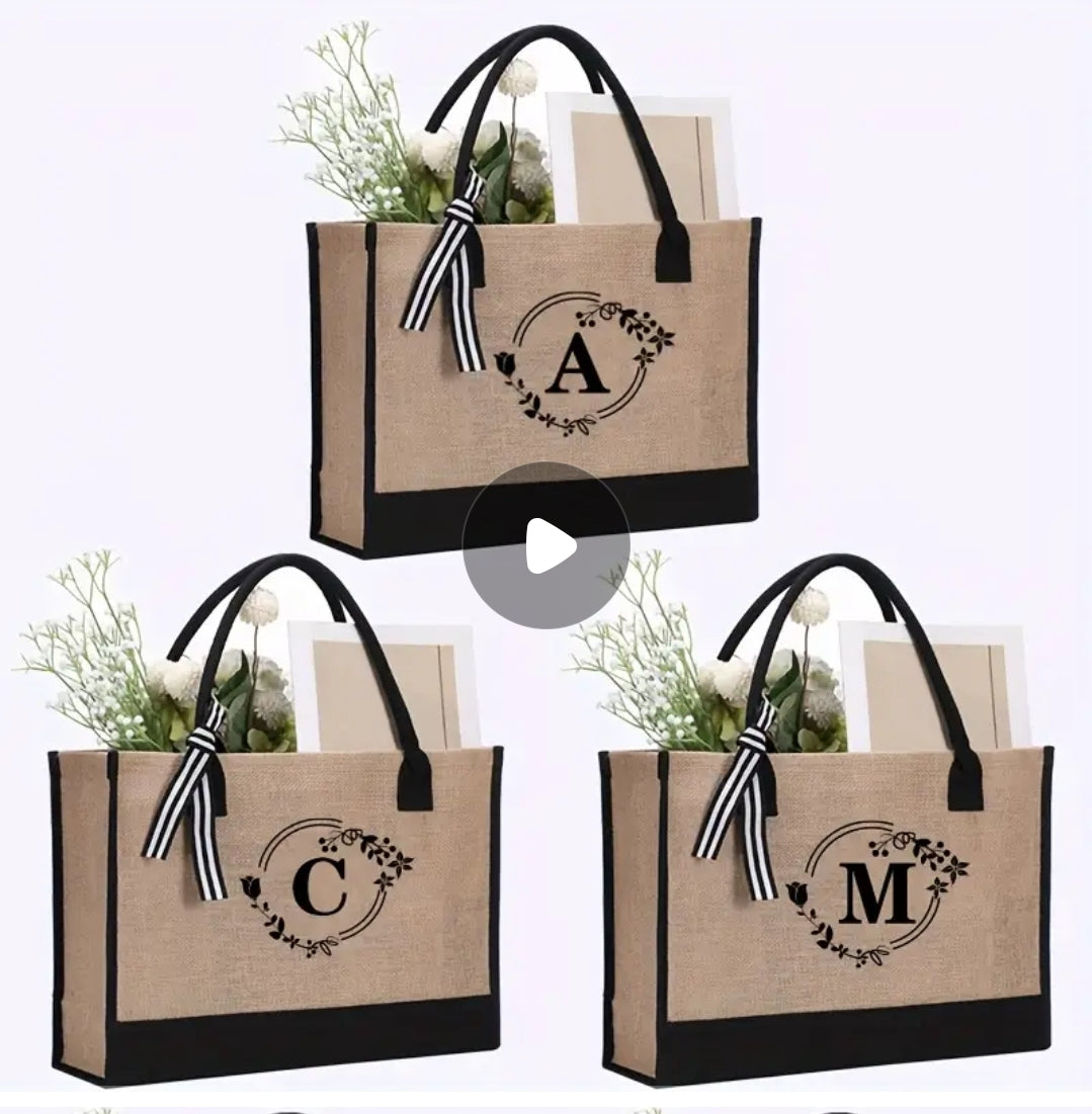 Personalised Tote Hessian Lge Bag