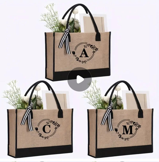 Personalised Tote Hessian Lge Bag