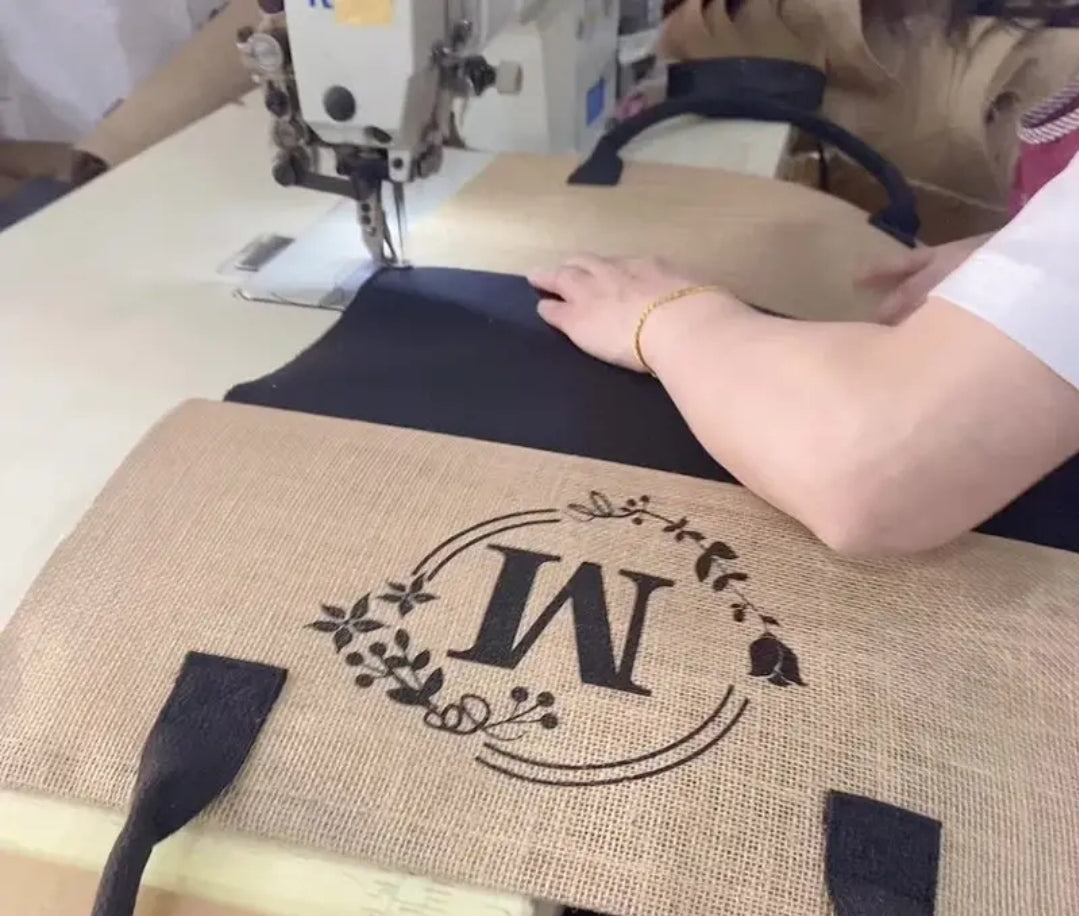 Personalised Tote Hessian Lge Bag