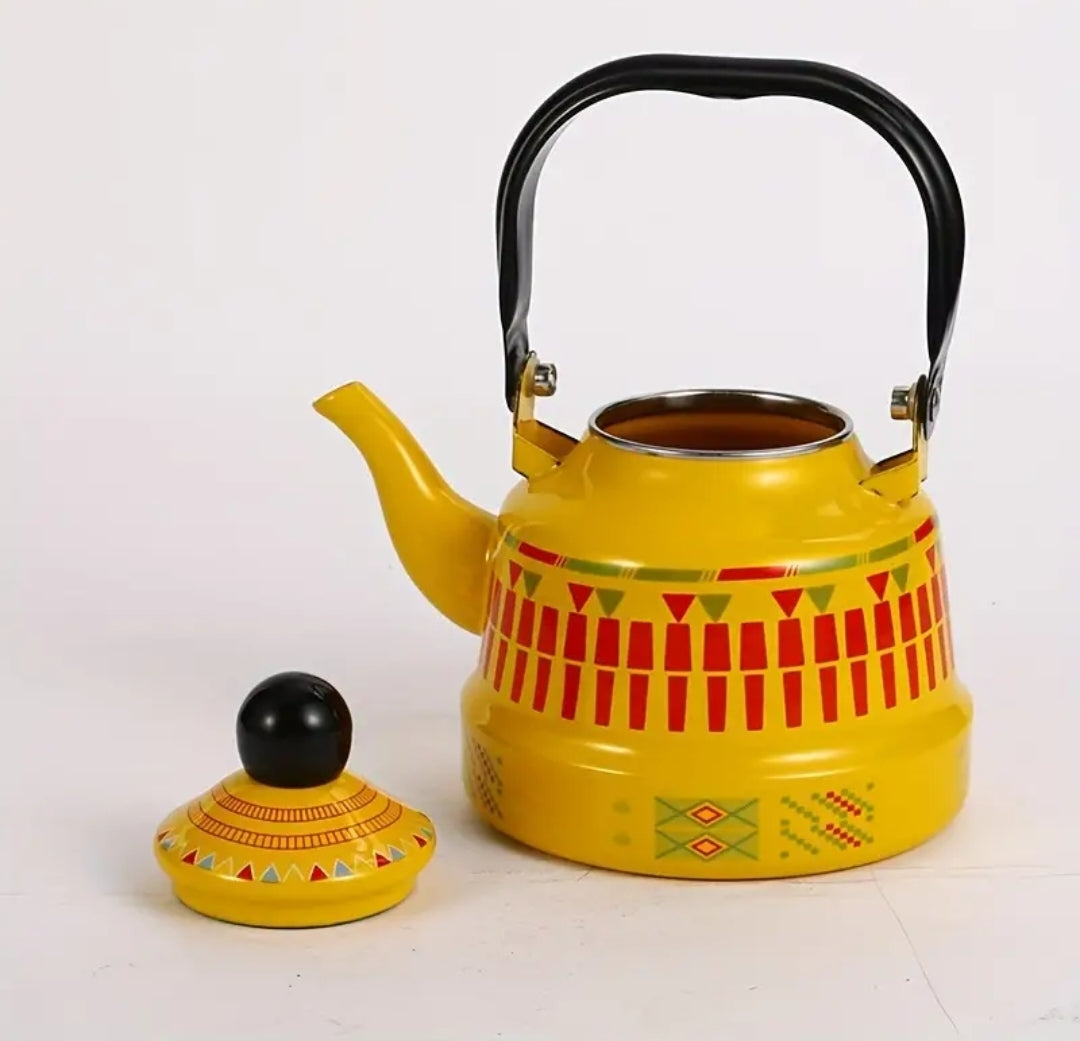 Funky 1.1L Enamel Tea Pot