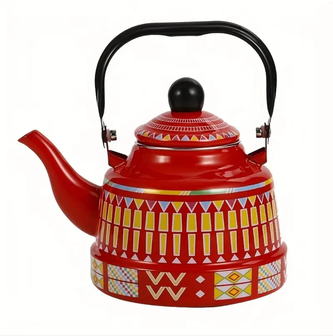 Funky 1.1L Enamel Tea Pot