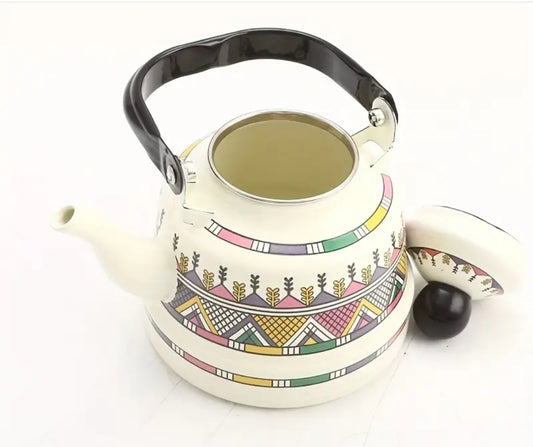 Gorgeous White Enamel 1.1 ltr Teapot