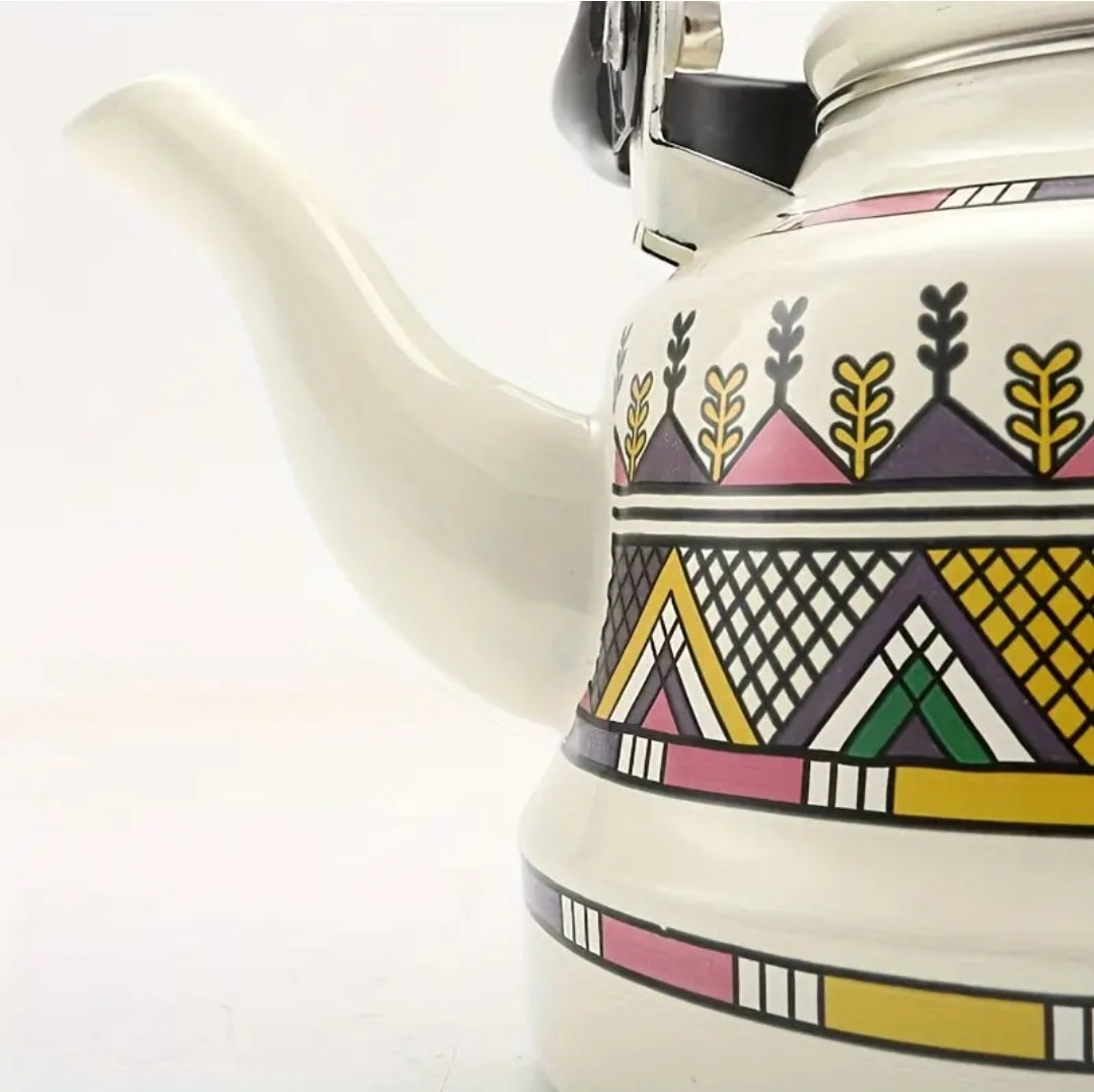 Gorgeous White Enamel 1.1 ltr Teapot