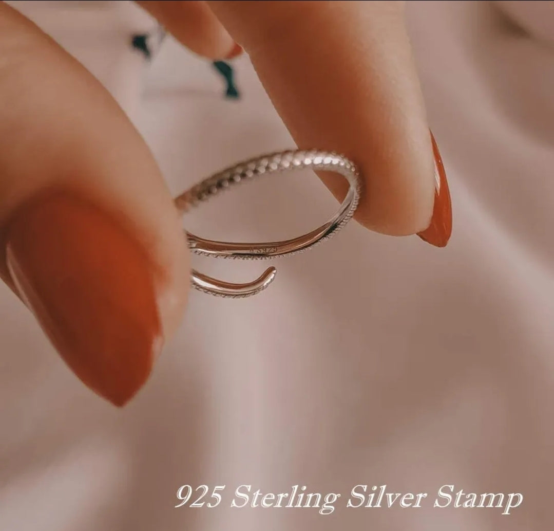 Sterling Silver 925 Boho Ring