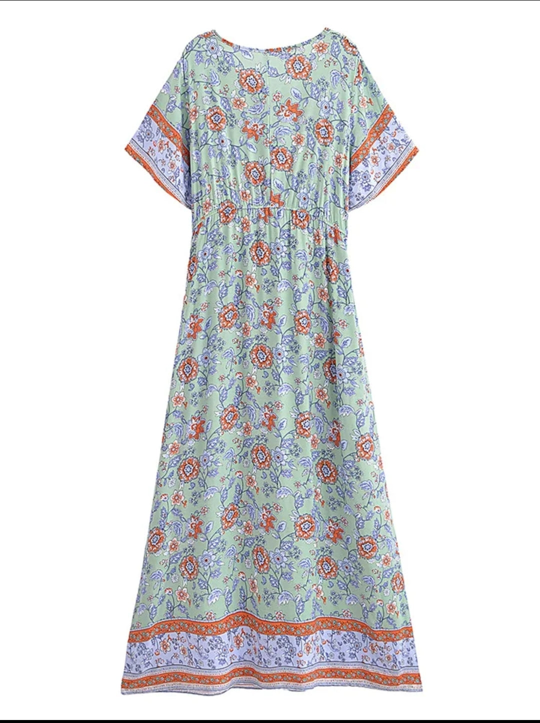 Gypsey Green Tones Long Dress| S M L XL